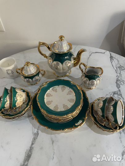 Фарфоровый чайный сервиз гдр