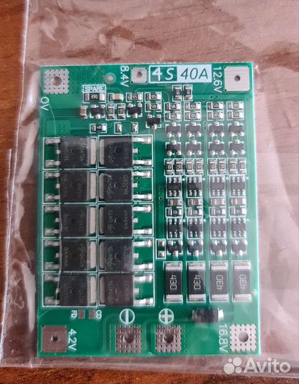 Плата защиты BMS 2S 10А, 3s 40A, 4s 40A с балансир