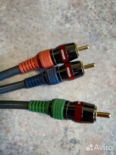 Кабель RGB, 3 RCA, (m-m)