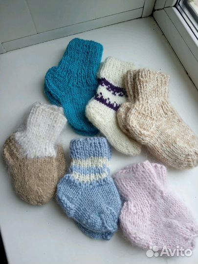 Носки ручной вязки