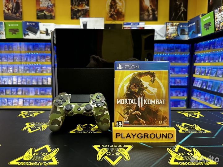 PS4 Fat 500GB + Mortal Kombat 11
