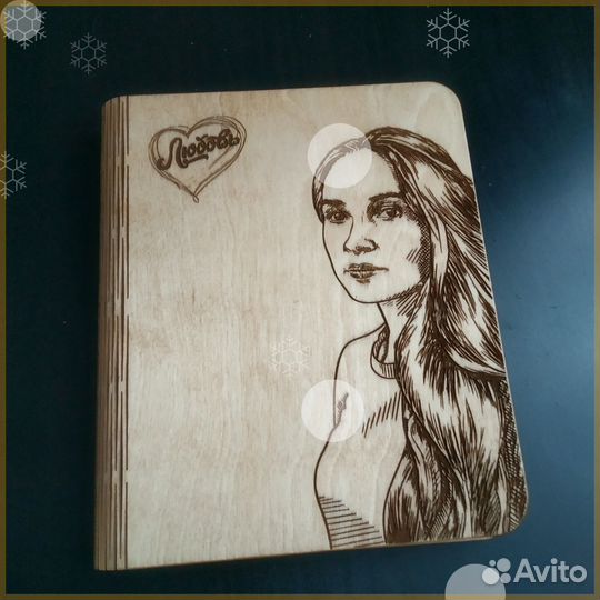 Деревянный блокнот / ежедневник