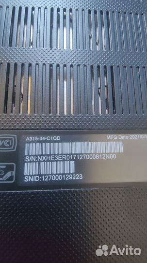 Acer Aspire A315 (FHD/N4020/SSD)