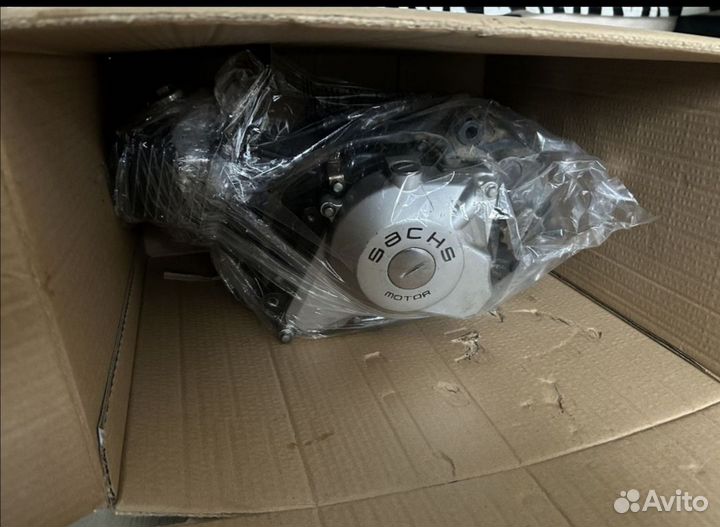 Двигатель от мопеда Alpha Delta