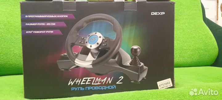 Руль Игровой dexp wheelman 2