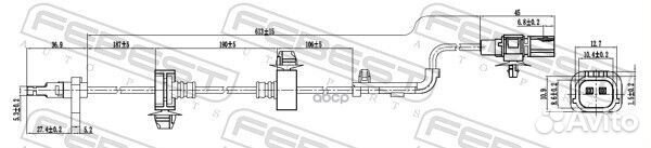 Датчик abs перед прав Febest 958 03606-008 Febest