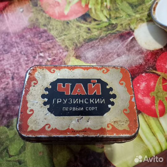 Баночка для чая СССР ГОСТ: 1938-1946 гг