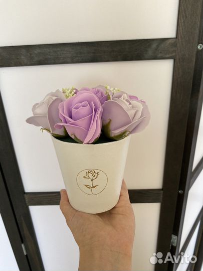 Букет из мыльных роз