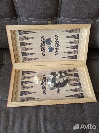 Шашки + нарды 2в1