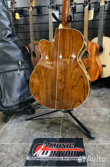 Гитара Акустическая + Капо (Красное Дерево)