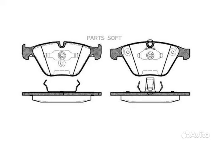 Колодки торм.пер. 085700