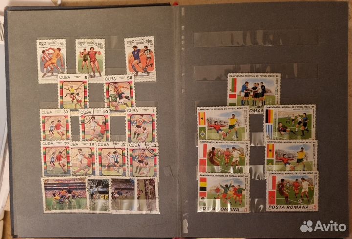 Альбом со спортивными марками
