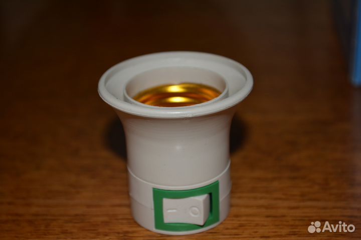 Патрон с вилкой и выключателем