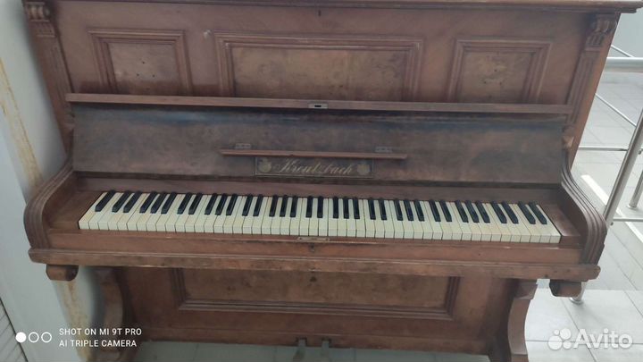 Антикварное пианино Kreutzbach Немецкое продам