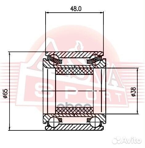 Подшипник ступицы subaru forester -02