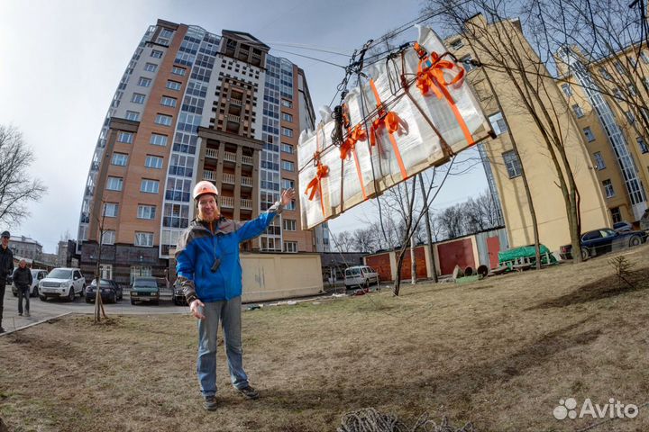 Подъем грузов на высоту. Такелажные работы