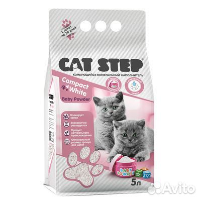 Cat Step Комкующийся минеральный наполнитель Baby