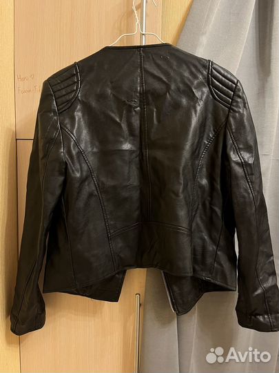 Кожаная куртка женская Mango