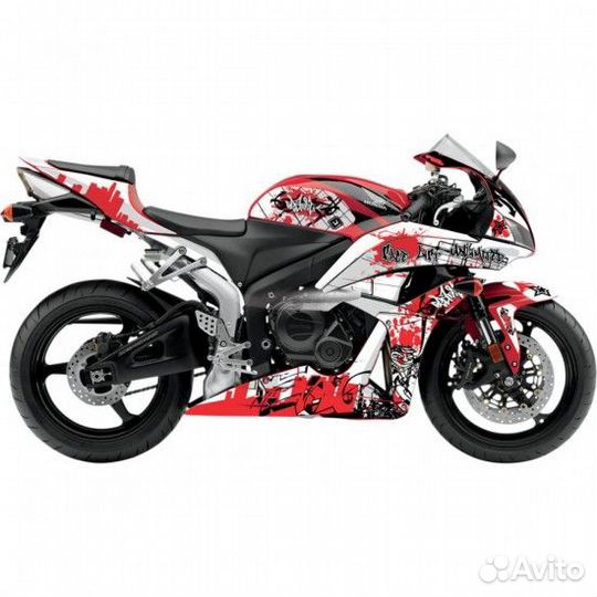 Наклейки на мотоцикл Honda cbr600rr 07-11red