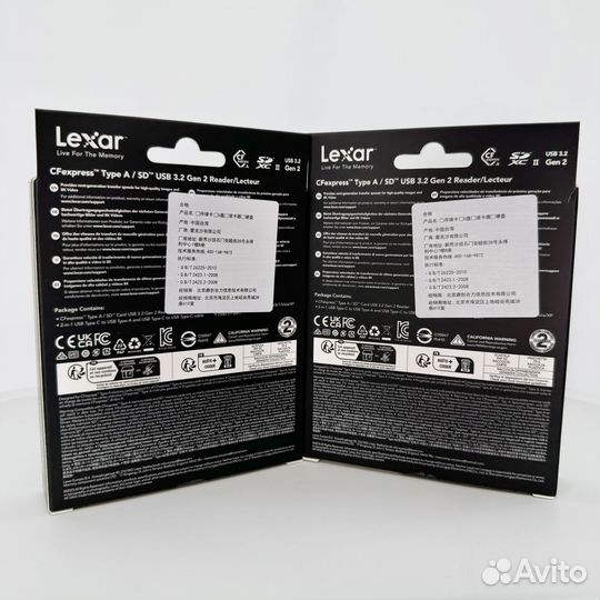 Кардридер Lexar CFexpress Type A/SD USB 3.2, Gen 2