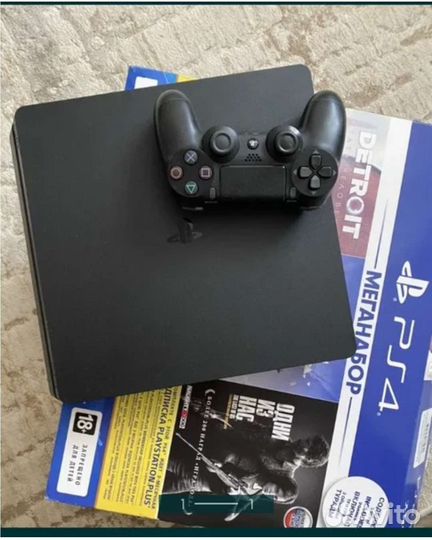Sony PS4 slim +2 джойстика+более 500игр