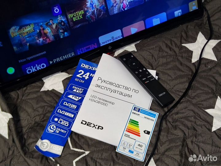 Телевизор Dexp 60см/Smart Tv