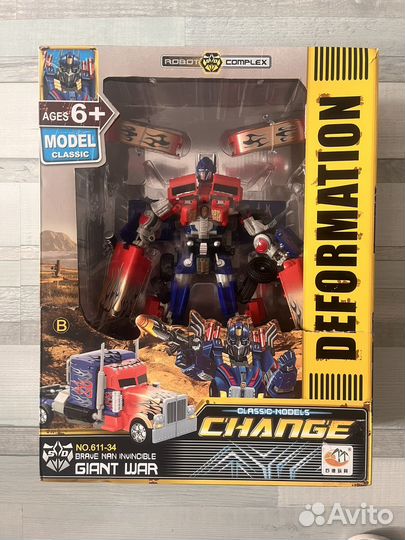 Игрушка робот трансформер оптимус прайм