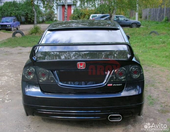 Козырек Type-R на стекло для Honda Civic 4D (8)