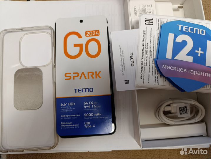 TECNO Spark Go 2024, 4/64 ГБ