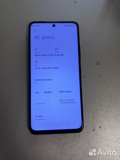 Xiaomi Redmi Note 10 Pro 5G 6/128 гб
