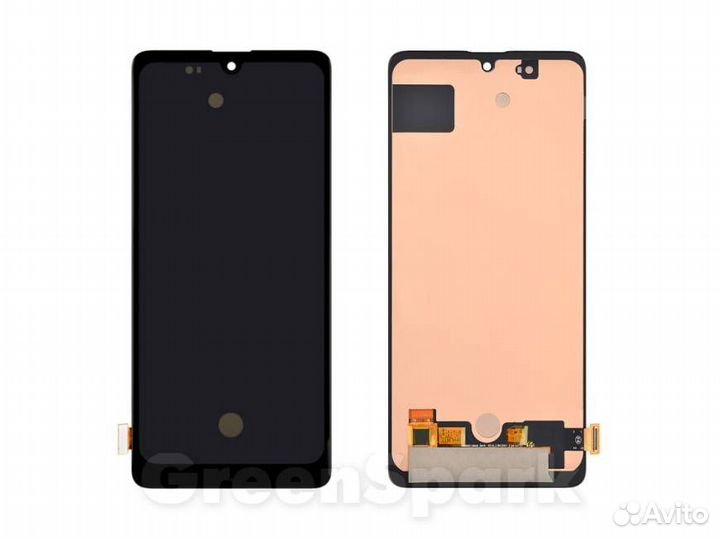 Дисплей для Samsung A715F Galaxy A71 +тач черный