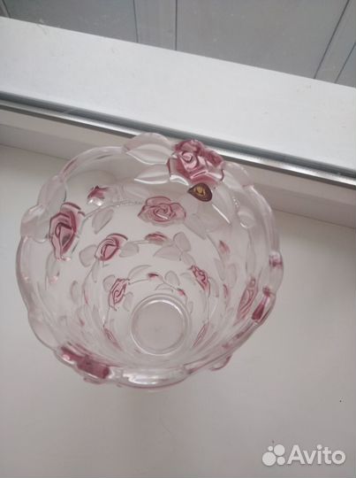 Ваза хрустальная