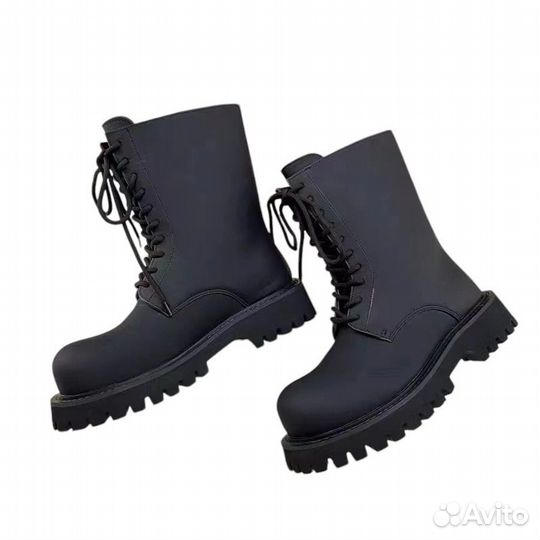 Ботинки Balenciaga Steroid Boot Черные Высокие