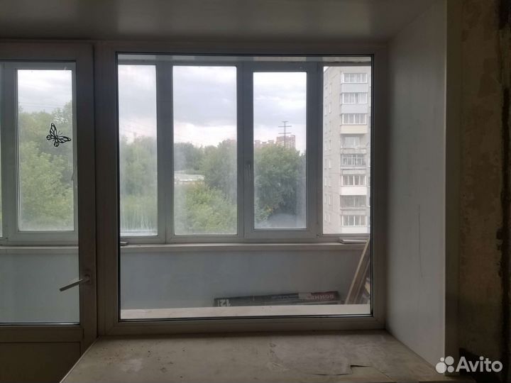 Балконный блок с дверью бу