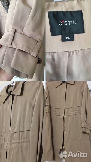 Плащ тренч с капюшоном