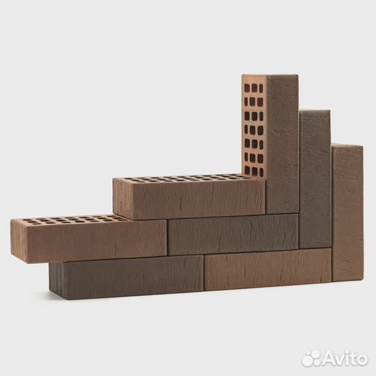 Кирпич облицовочный Нева рустик одинарный