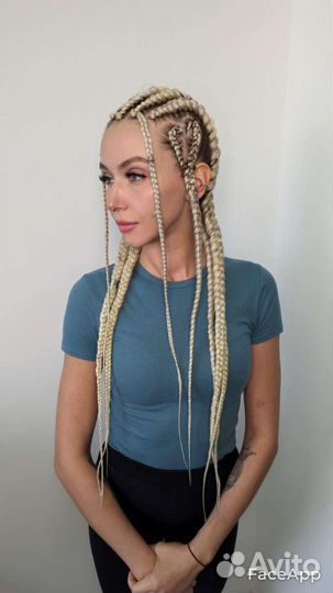 Брейды с канекалоном, боксерские косы