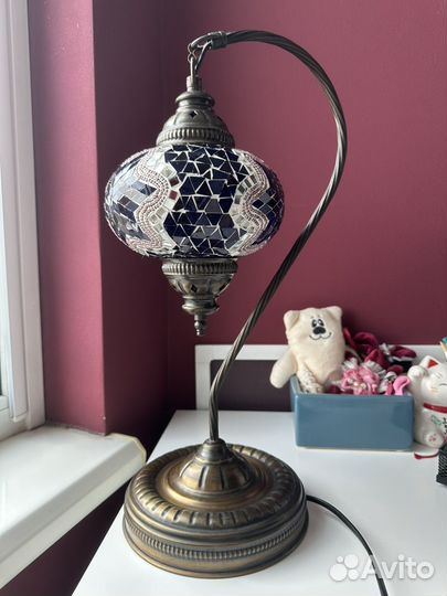 Лампа настольная, светильник турецкий, ночник