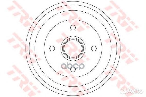 Торм.барабан 203x44.5 4 отв. DB4308MR TRW