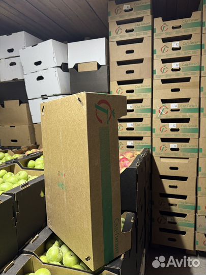 Яблочная коробка (гофрокартон) евротара