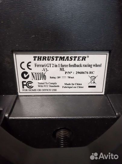 Игровой руль thrustmaster ferrari gt 2-in-1