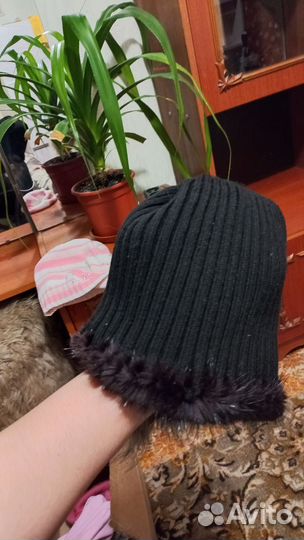 Шапка ушанка норковая женская