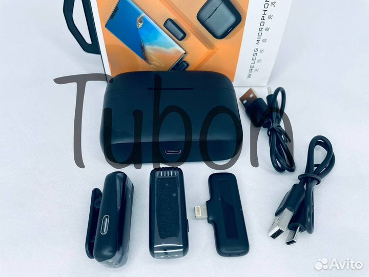 Микрофон петличный беспроводной J13 2 микрофона