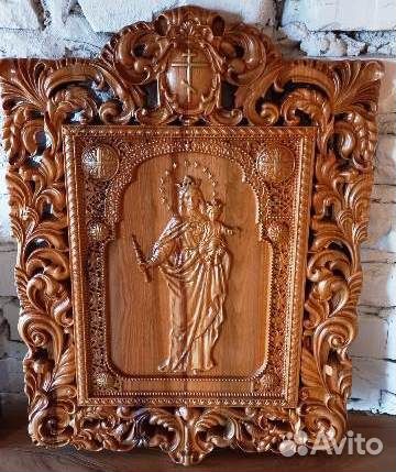 Резные иконы из дерева
