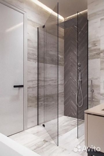 Душевые стеклянные ограждения с гарантией