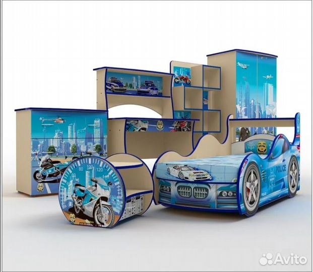 Мебельный гарнитур в детскую Полиция