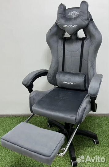 Компьютерное игровое кресло геймерское с массажем