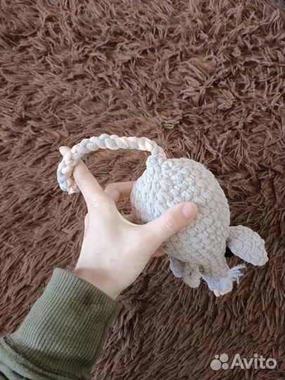 Вязаные игрушки ручной работы крыса