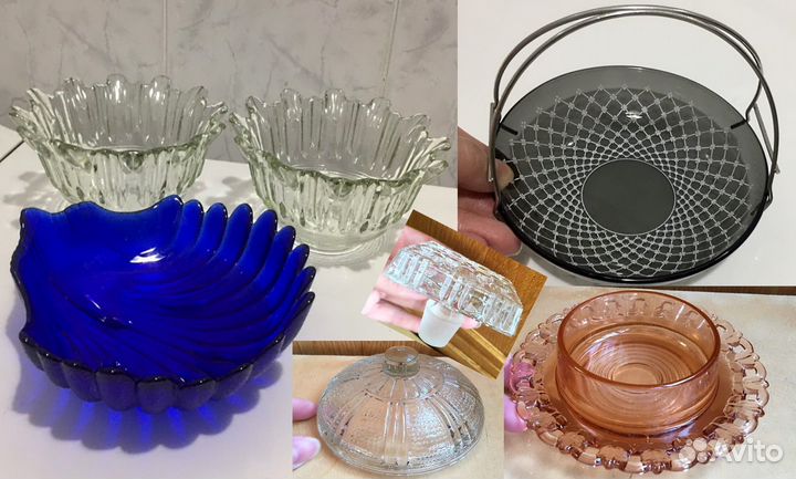 Посуда цвет стекло, хрусталь СССР, фарфор гдр