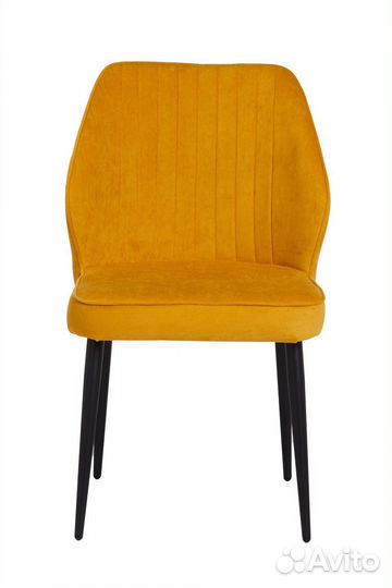 Стул michael черный/велюр yellow LUX b16 желтый